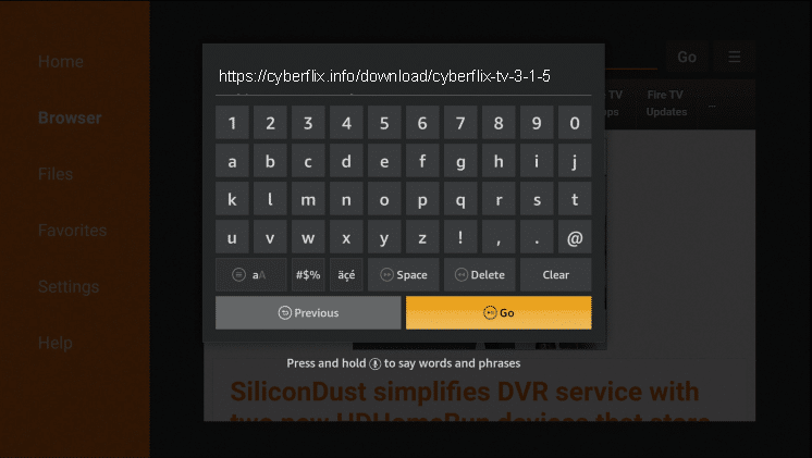 Install Cyberflix on Firestick