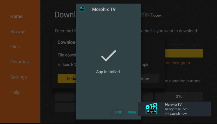 Install Morphix TV on Firestick