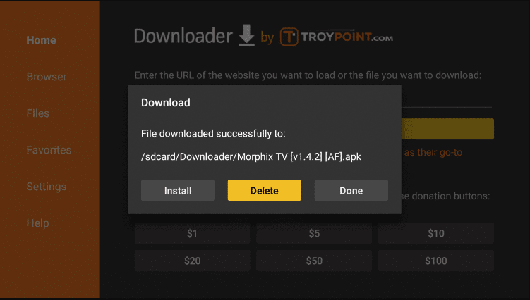 Install Morphix TV on Firestick