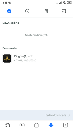 Install KingoTV on Android Smartphones
