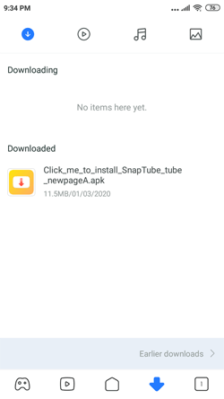 Install Snaptube on Android Smartphones