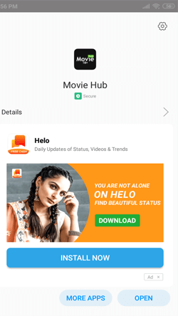 Install Movie Hub on Android Smartphones